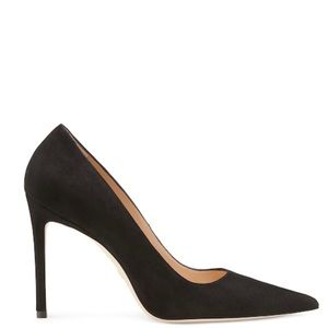 Stuart Weitzman 100 PUMP in black suede